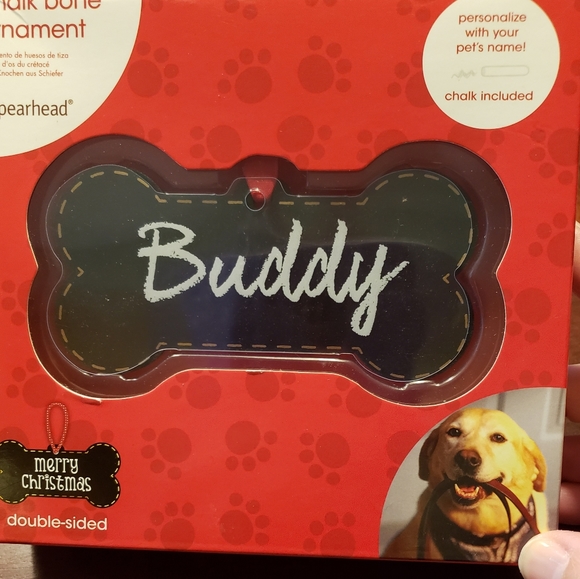 🎄HOST PICK! 🎄 Chalk Board Bone Ornament - Picture 3 of 5